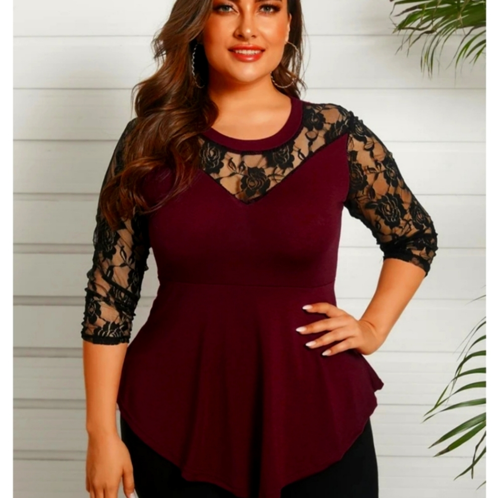 Burgundy shirt